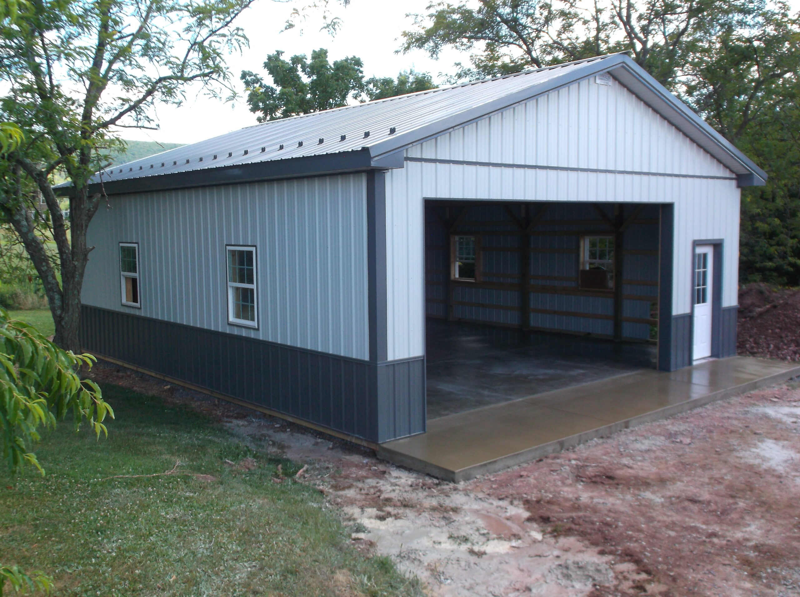 Residential double bay garage