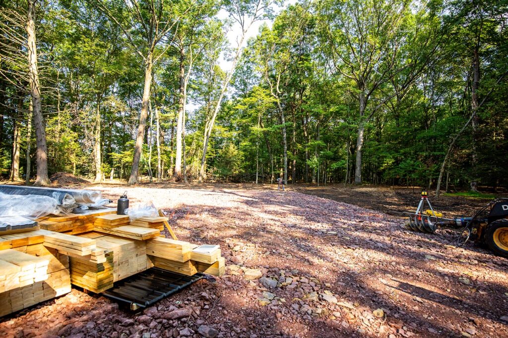 site being prepared for construction