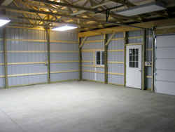 interior of building with concrete floor