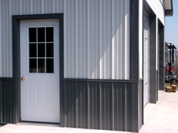 two tone siding in white and gray colors