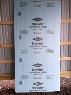 sheet of foamboard insulation