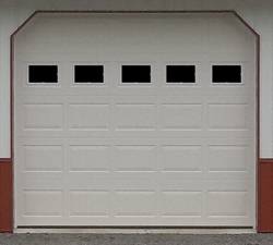 raised panel overhead doors with windows