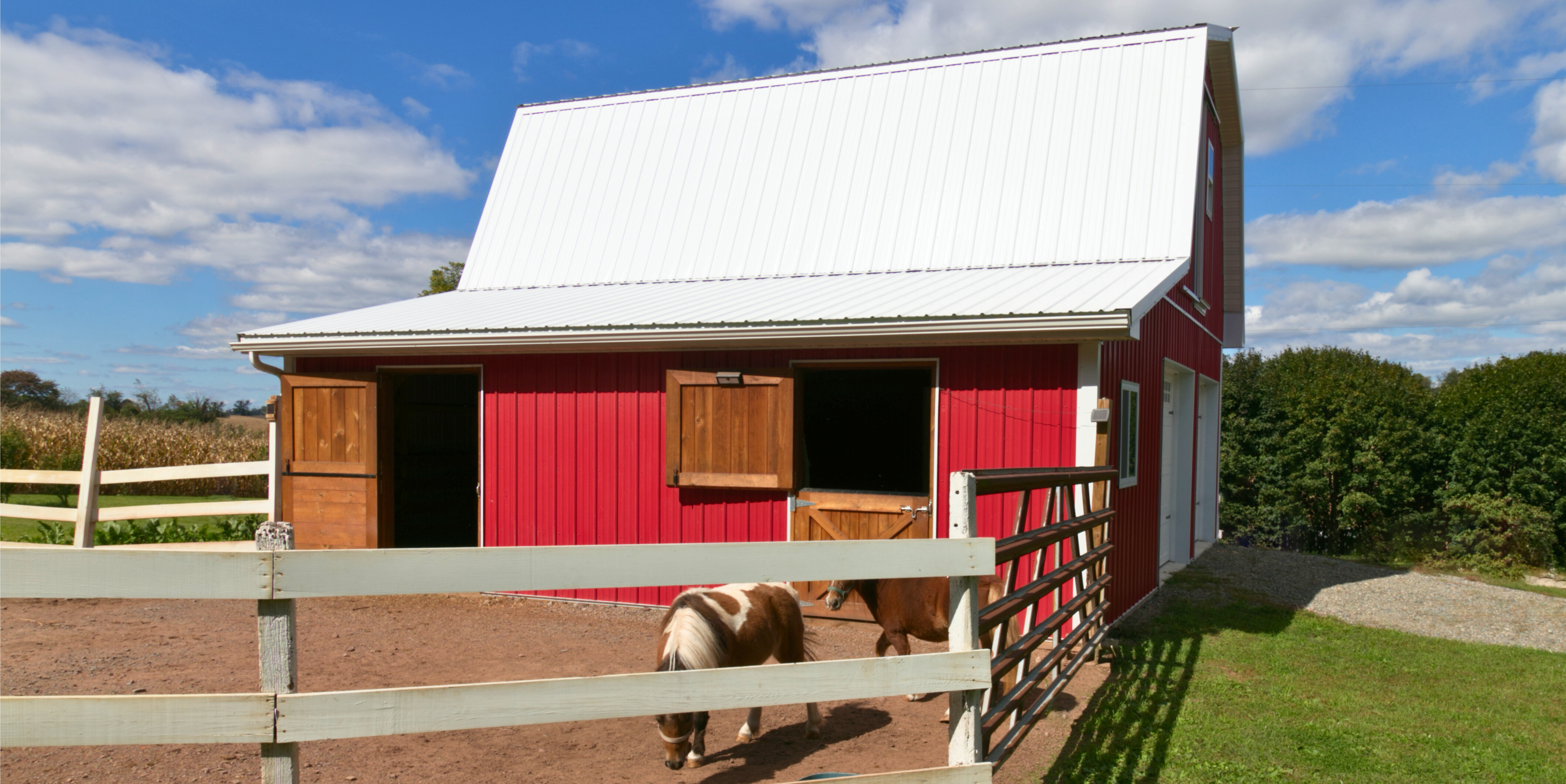 24'x28'x10' Pole Building with 10'x28' Fully enclosed Lean To