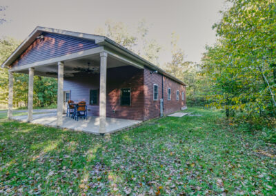 30x60x16, Lean-to, Entry Door Roof, Shingles, Vinyl Siding, Greenposts, Concrete, Aprons