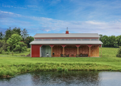 28x60x18 Pole barn w/ lean-to
