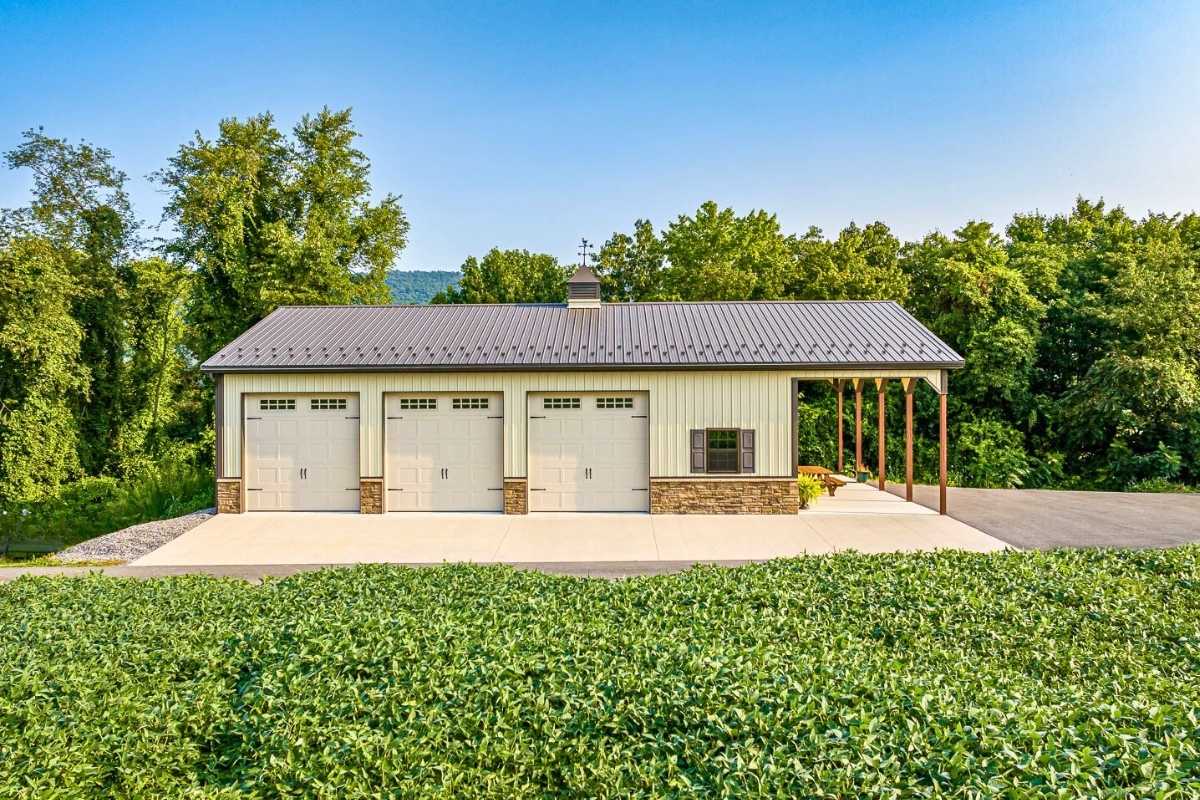 Custom Timberline pole barn garage adding property value and long-term ROI