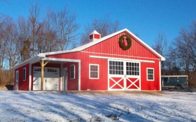 Winter Pole-Barn Construction