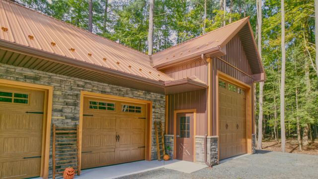 Pole barn detail representing flexible budget planning decisions
