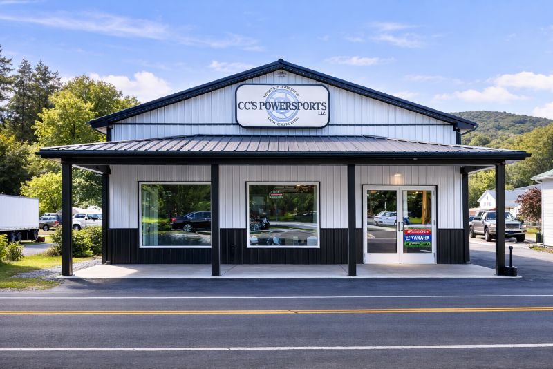Commercial building permit review for post-frame structure. Small roadside commercial building used for retail operations