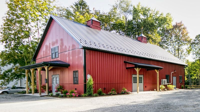 Commercial building permit review process for post-frame structure