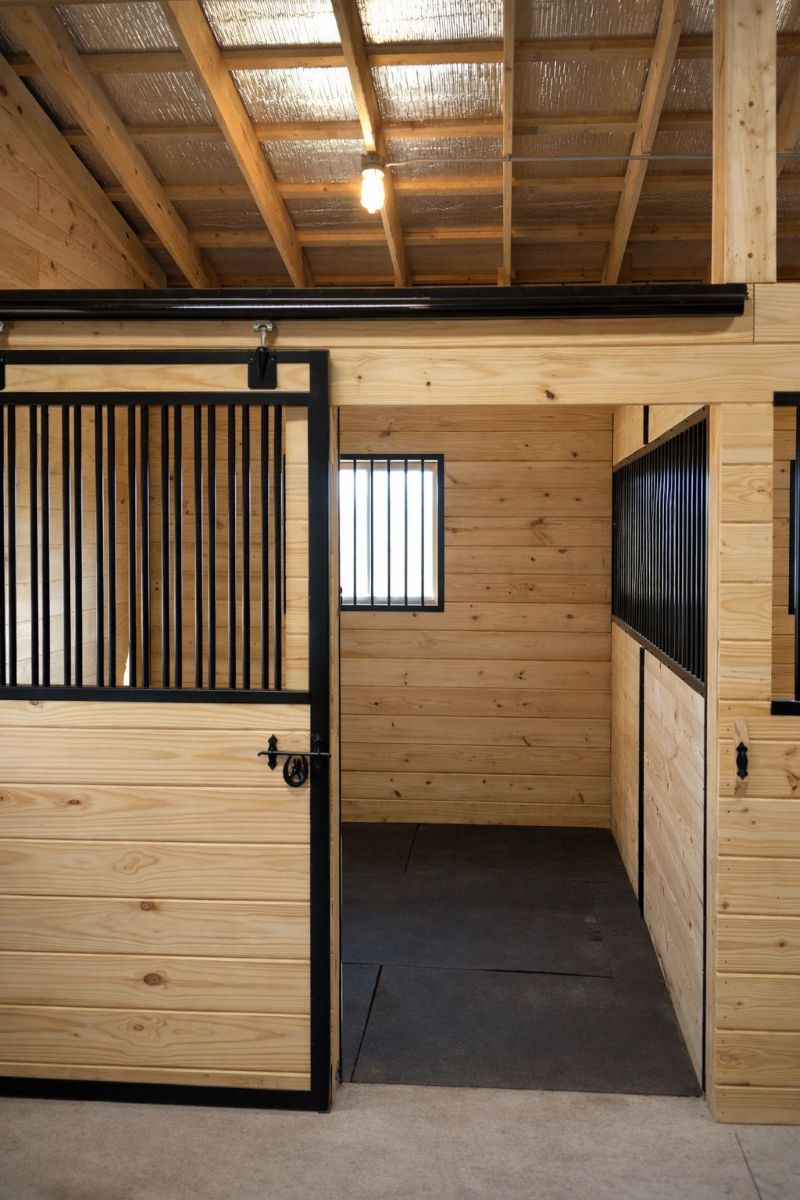 horse stall with dutch doors