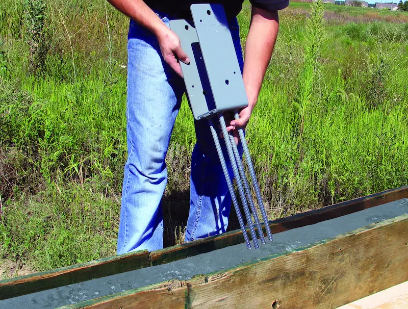 preparing ground and base for pole barn construction