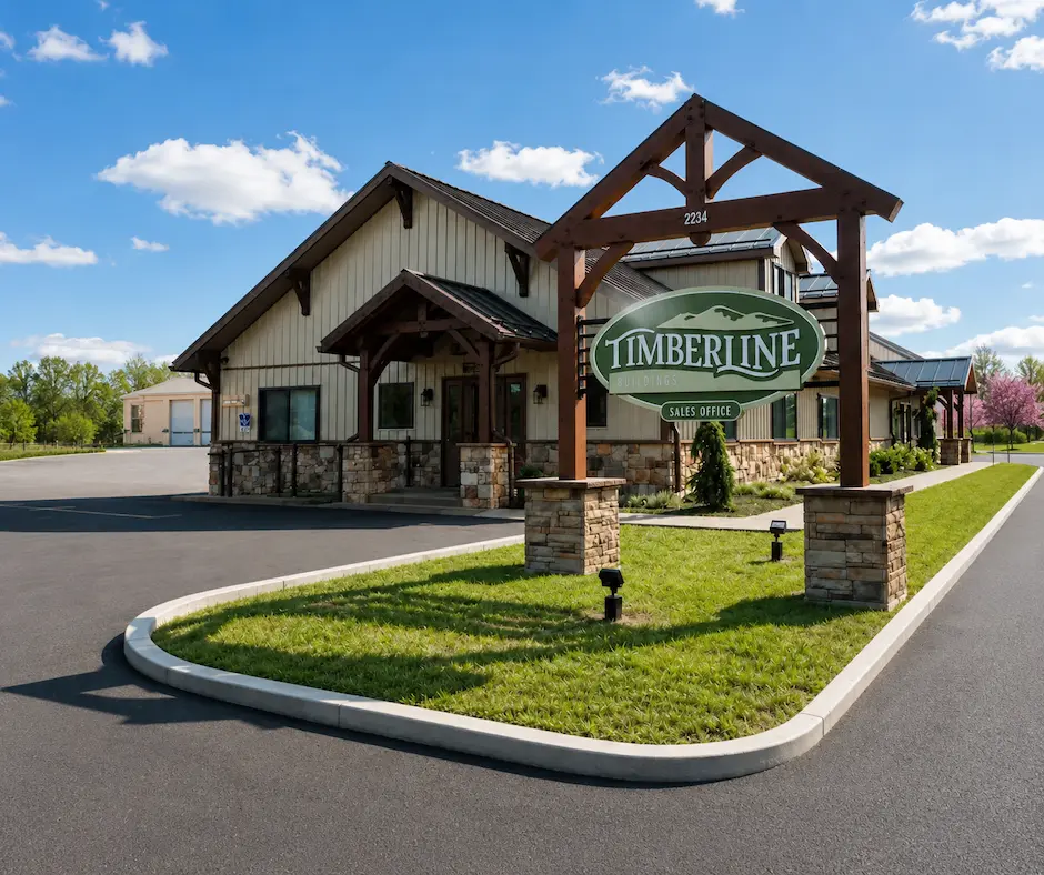 Timberline Buildings sales office for general employment applications in Sacramento, PA